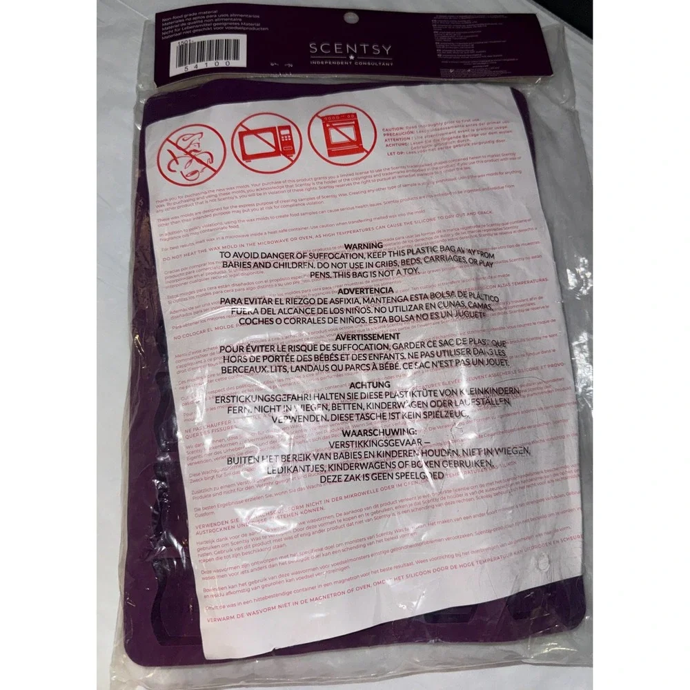 Scentsy Sample  Adult 24-Count Purple Silicone Wax Melt DIY‎ Crafting